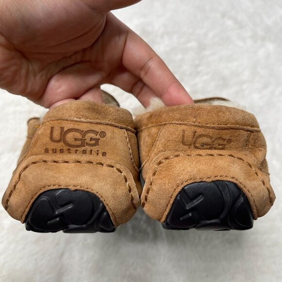 UGG #5775 Men\'s Tan Ascot Suede Sheepskin Slippers Slip On Shoes Size 8 US main image 5
